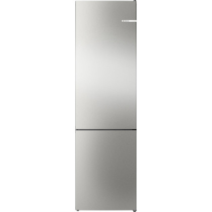BOSCH KGN39EIAF Kühl-Gefrier-Kombination (Freistehend, EEK A, 363 l Nutzinhalt, Display, Total No Frost, 3 Gefrierschubladen, 60 cm Breite, 203 cm Höhe, Gebürsteter Stahl)