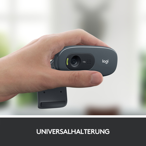 Logitech C270 HD Webcam 3 MP 1280 x 720 Pixel USB 2.0 Schwarz Logitech C270 HD Webcam 3 MP 1280 x 720 Pixel USB 2.0 Schwarz