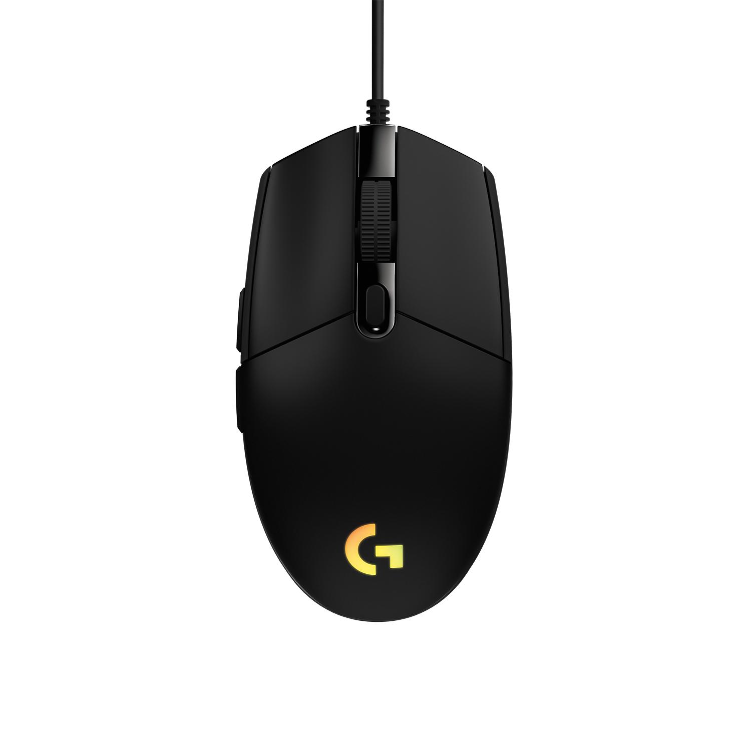 Logitech G203 schwarz Gaming-Maus (8000 DPI-Empfindlichkeit, RGB-Lightsync, klassisch Design)