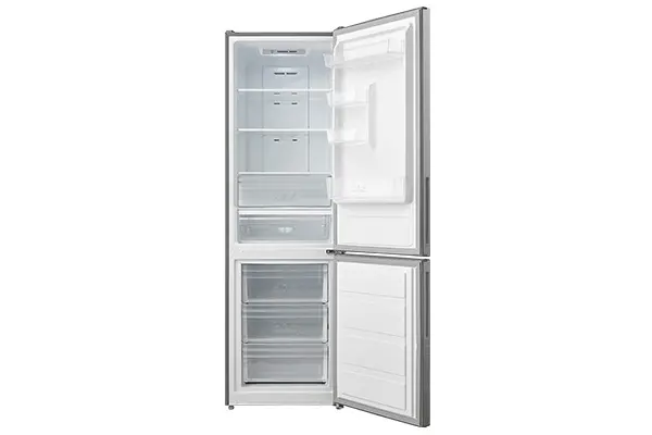 Midea MDRB424FGD02I Kühl-Gefrier-Kombination (freistehend, 310 l Nutzinhalt, LED-Display, Total NoFrost, 3 Gefrierschubladen, Edelstahloptik)