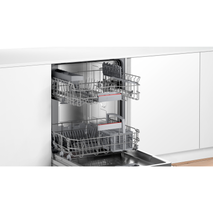 BOSCH SMI4HTS00E Serie 4 Einbau-Geschirrspüler integriert 60 cm (D, Home Connect, 13 Maßgedecke, 46dB, WLAN, 3-fach Rackmatik)