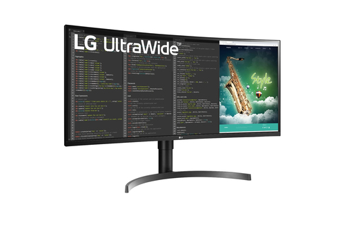 LG Monitor UltraWide 35WN75CP-B Schwarz 35 Zoll Curved QHD 100 Hz 5 ms (2x HDMI, USB-C, USB, DisplayPort, HDR, höhenverstellbar, FreeSync) LG Monitor UltraWide 35WN75CP-B Schwarz 35 Zoll Curved QHD 100 Hz 5 ms (2x HDMI, USB-C, USB, DisplayPort, HDR, höhenverstellbar, FreeSync)