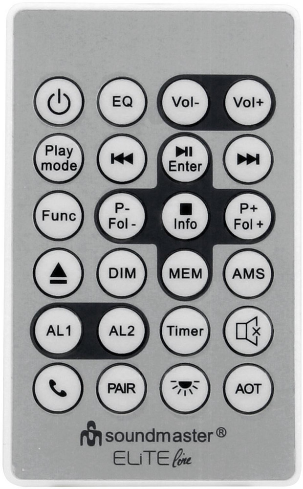  SOUNDMASTER DAB+-Küchenradio (unterbaufähig) UR2180SI silber (Unterbau, DAB+, UKW, CD, Bluetooth, USB, Aux In, Küchentimer)