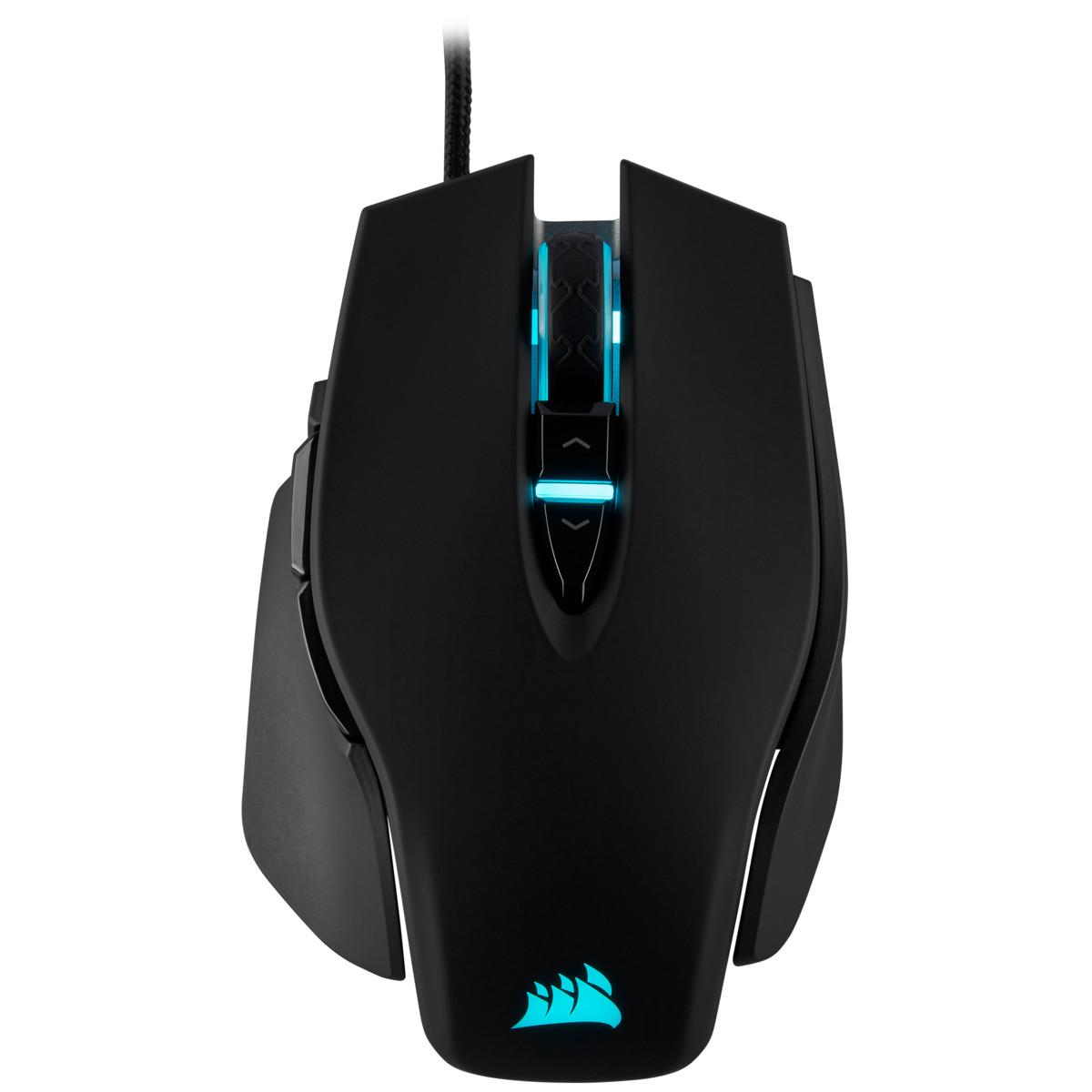 Corsair M65 RGB ELITE schwarz Gaming-Maus (Backlit RGB LED / 8 Tasten / kabelgebunden / USB / 18.000 DPI / optisch)