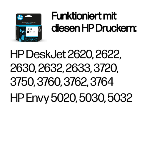 HP 304 Schwarz Original Tintenpatrone HP 304 Schwarz Original Tintenpatrone