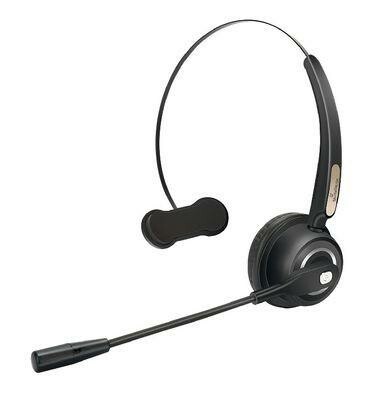  MediaRange MROS305 schwarz Headset (Bluetooth, ideal für Videokonferenzen, Spracherkennung und Konferenzgespräche)