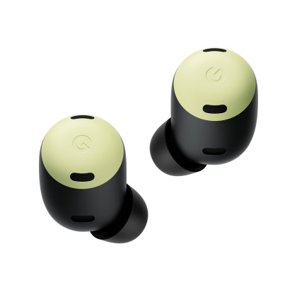 Google In-Ear Kopfhörer Pixel Buds Pro Lemongrass (Bluetooth, Aktive Geräuschunterdrückung, IPX4, USB-C, grau)