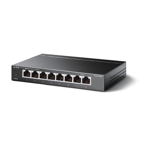 TP-Link TL-SG108S(UN) Netzwerk-Switch Unmanaged Gigabit Ethernet (10/100/1000) Desktop Schwarz