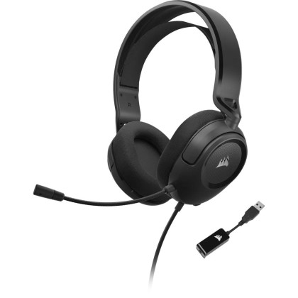 Corsair HS35 SURROUND v2-Multiplattform-Gaming-Headset, Schwarz (PC, MAC, PlayStation, Xbox, Mobile)