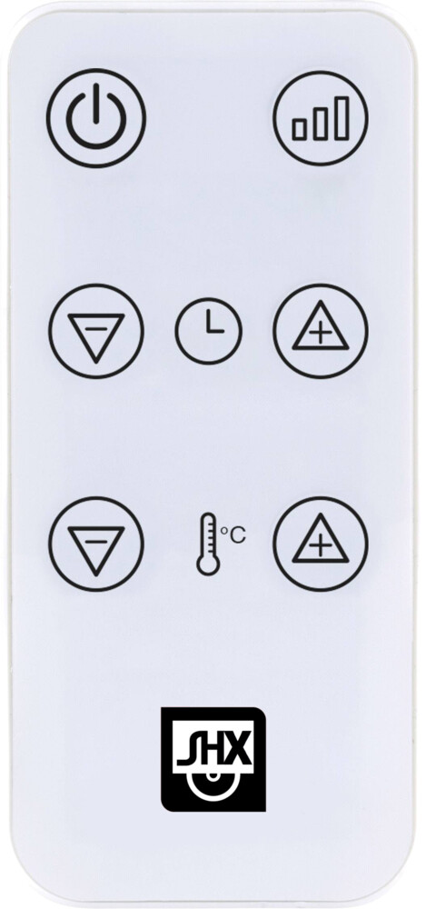 SHX Konvektor SHX22HEAT100, 2.000 Watt, LED-Anzeige, Fernbedienung, Timer, Kippschutz, Standfüße, mit Rollen, Farbe weiß/schwarz SHX Konvektor SHX22HEAT100, 2.000 Watt, LED-Anzeige, Fernbedienung, Timer, Kippschutz, Standfüße, mit Rollen, Farbe weiß/schwarz