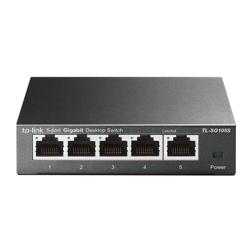 TP-Link TL-SG105S Unmanaged Gigabit Ethernet (10/100/1000) Schwarz
