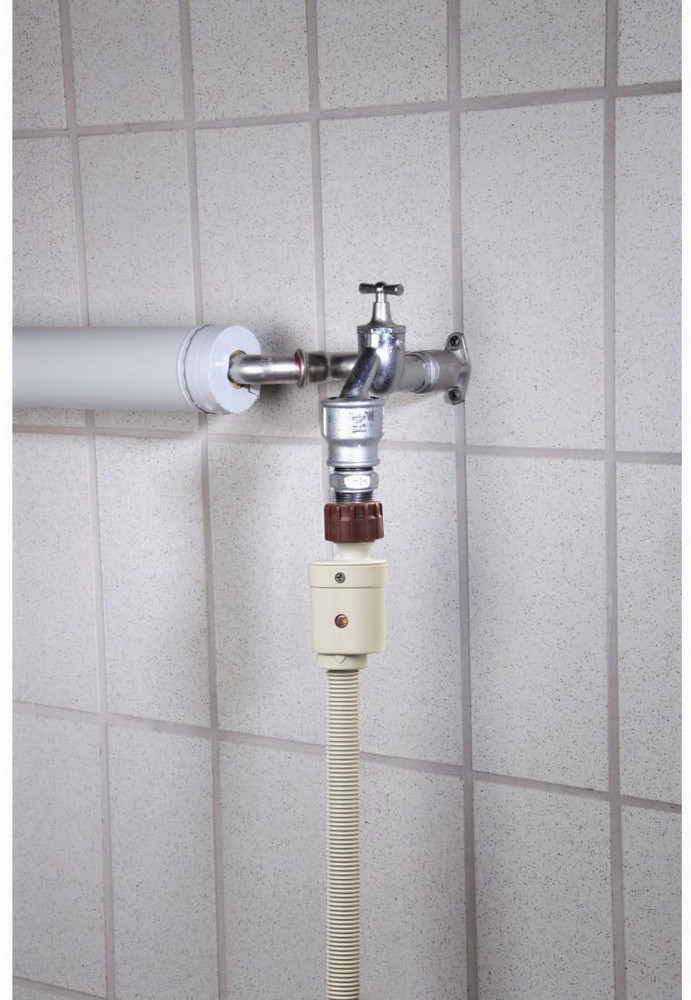  HAMA Wasserstoppschlauch für Waschmaschinen, Geschirrsp., 1,5 m, 1 St./Polyb.