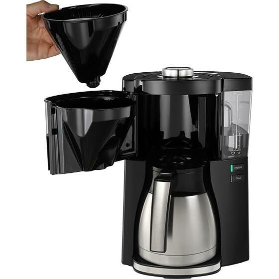 MELITTA 1025-16 Look V Therm Perfection schwarz Filterkaffeemaschine (AromaSelector, 3-in-1 Calc Protection, 10 Tassen, Thermo-Kanne, 1x4)