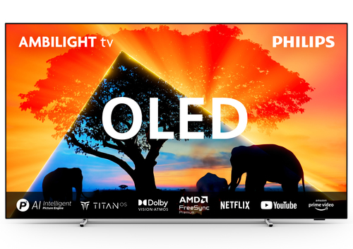 Philips 48OLED759 4K Ambilight OLED TV (48 Zoll (121 cm), 4K UHD, HDR, Smart TV, Sprachsteuerung (Alexa), Ambilight, Dolby Atmos, 120 Hz, TITAN OS)