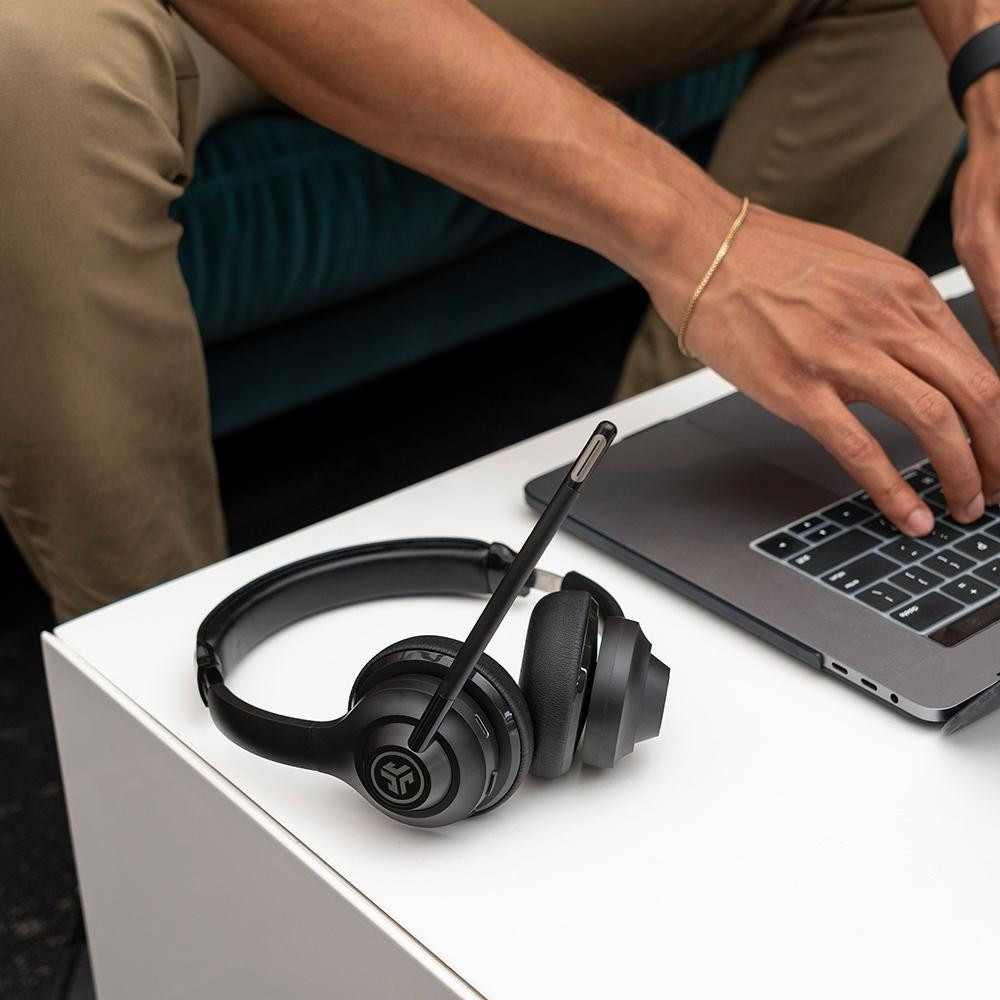  JLab GO Work Wireless Headset (Bluetooth, USB, kabellos, schwarz)