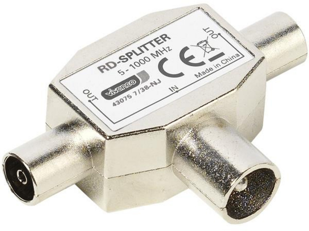  VIVANCO 48/10 02RDM RD-2fach-Verteiler (koaxial)