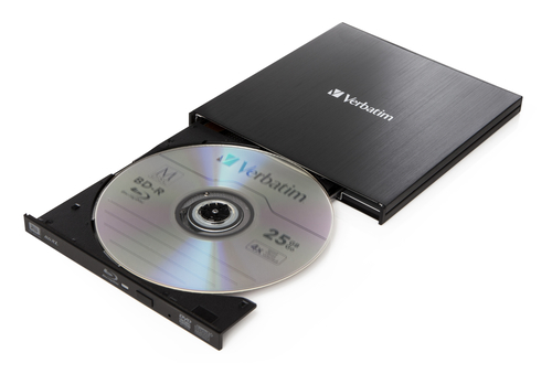 Verbatim External Slimline Optisches Laufwerk Blu-Ray RW Schwarz