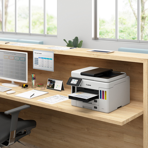 Canon MAXIFY GX7050 MegaTank Farb-Tintenstrahl-Multifunktionssystem mit WLAN und nachfüllbaren Tintentanks