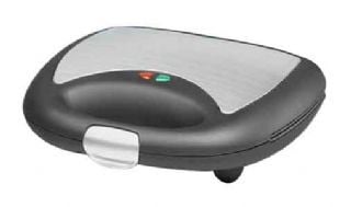 ROMMELSBACHER ST 710 schwarz/silber Sandwichmaker (2 Sandwiches, 700 W, Edelstahl, Diagonalsteg, Antihaftbeschichtung)