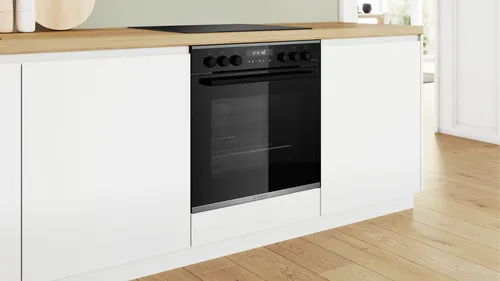 Bosch HEG278AB3 + NKH645GA2M Kochgeräte-Set Zonenloses Induktionskochfeld Elektrischer Ofen