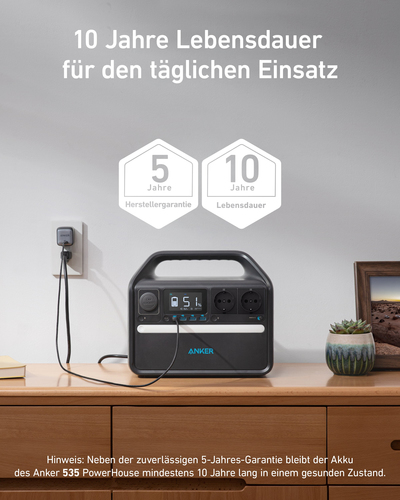 Anker 535 PowerHouse Tragbare Power Station 7 Lithium-Eisen-Phosphat (LiFePO4) 32000 mAh 716 W 7,6 kg