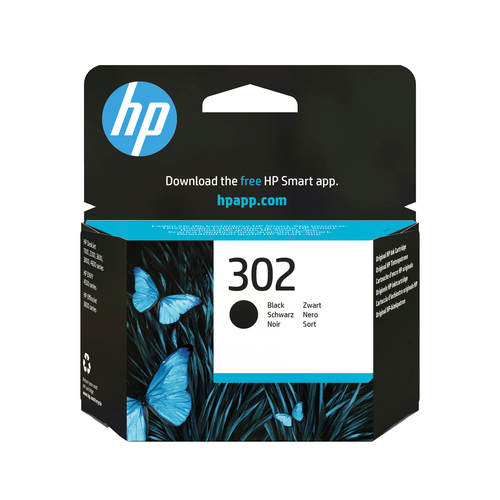 HP Original 302 Schwarz Druckerpatrone
