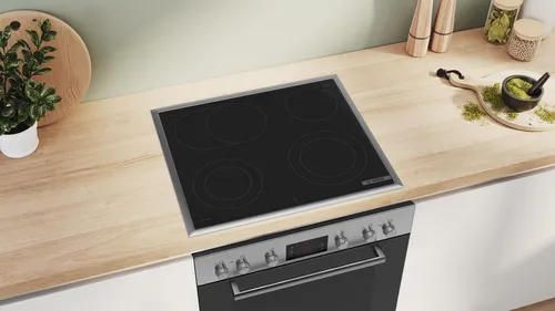 Bosch HEG278AB3 + NKH645GA2M Kochgeräte-Set Zonenloses Induktionskochfeld Elektrischer Ofen