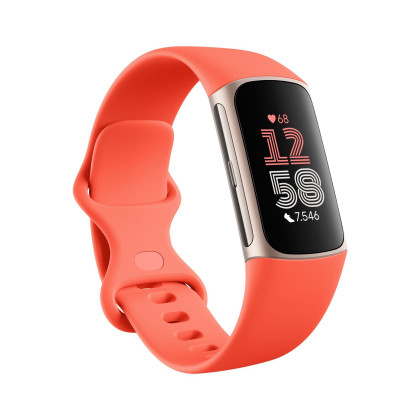 Fitbit Charge 6 Coral Fitness Tracker (Herzfrequenzmessung, Schrittzähler)