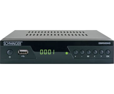  Schwaiger DSR500HD Full HD SAT-Receiver (vorprogrammiert Plug and Play für Astra und Türksat)