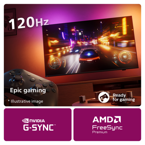 Philips 48OLED759 4K Ambilight OLED TV (48 Zoll (121 cm), 4K UHD, HDR, Smart TV, Sprachsteuerung (Alexa), Ambilight, Dolby Atmos, 120 Hz, TITAN OS)