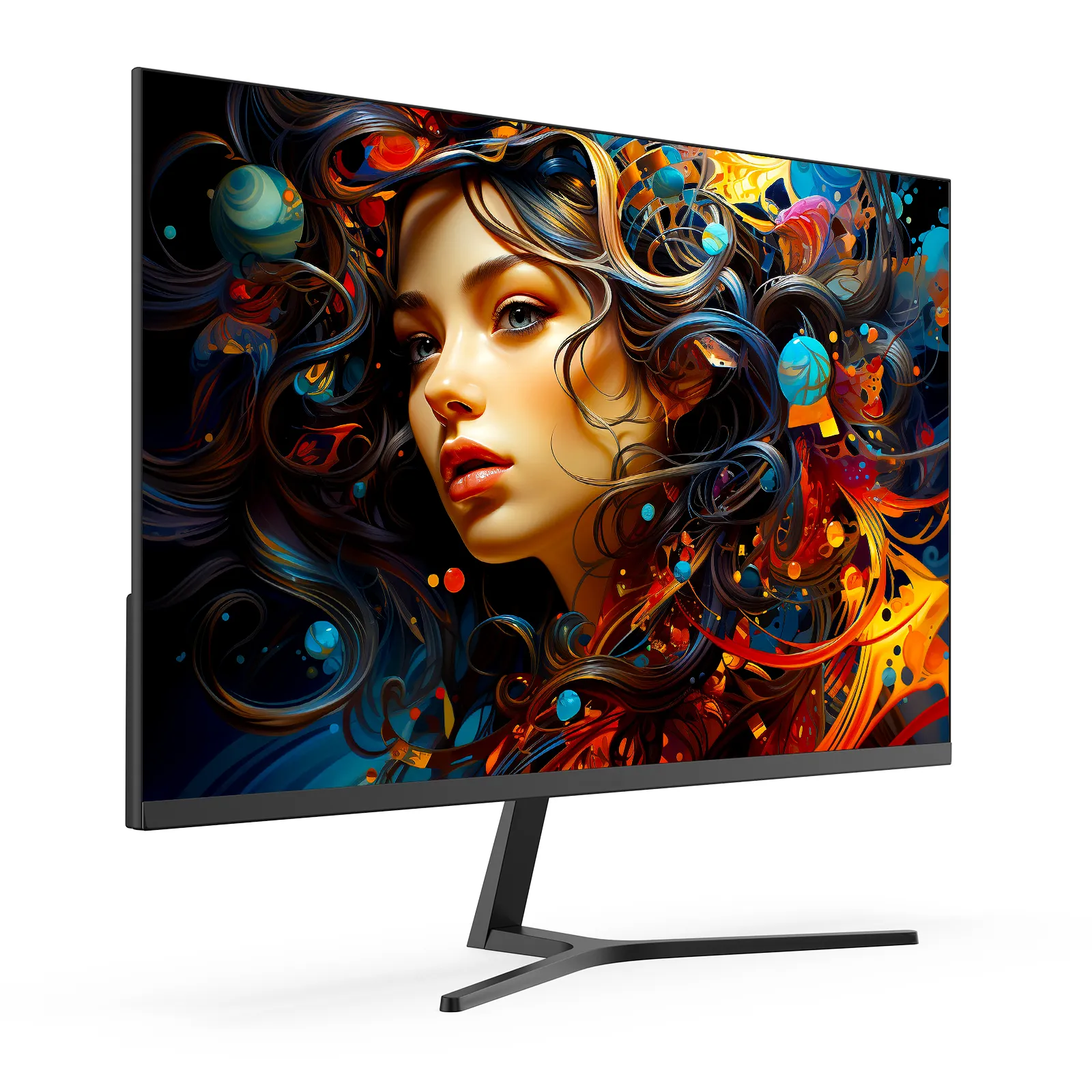 Chiq Monitor 27F650R, Schwarz, 27 Zoll, Full HD, IPS, 100 Hz (HDMI, DisplayPort, VGA, USB-C, AMD FreeSync)