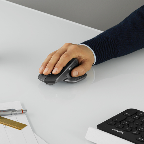Logitech MX Master 2S Wireless Mouse Maus rechts RF Wireless + Bluetooth Laser 1000 DPI