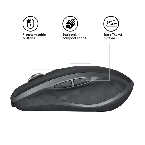 Logitech MX Anywhere 2S Wireless Mobile Mouse Maus Büro rechts RF Wireless + Bluetooth 4000 DPI Logitech MX Anywhere 2S Wireless Mobile Mouse Maus Büro rechts RF Wireless + Bluetooth 4000 DPI