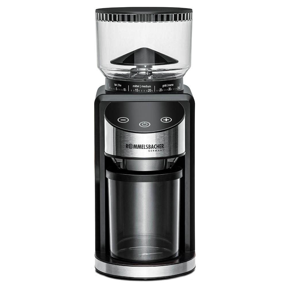 ROMMELSBACHER EKM 400 Kaffeemühle (Edelstahl Kegelmahlwerk, 35 Stufen, 220 g Bohnenbehälter, 200 Watt)