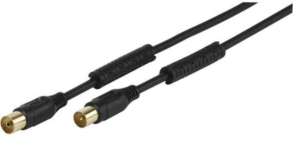  VIVANCO Absorber TV / RD Antennenkabel 100dB, 3,0 m schwarz (48125)