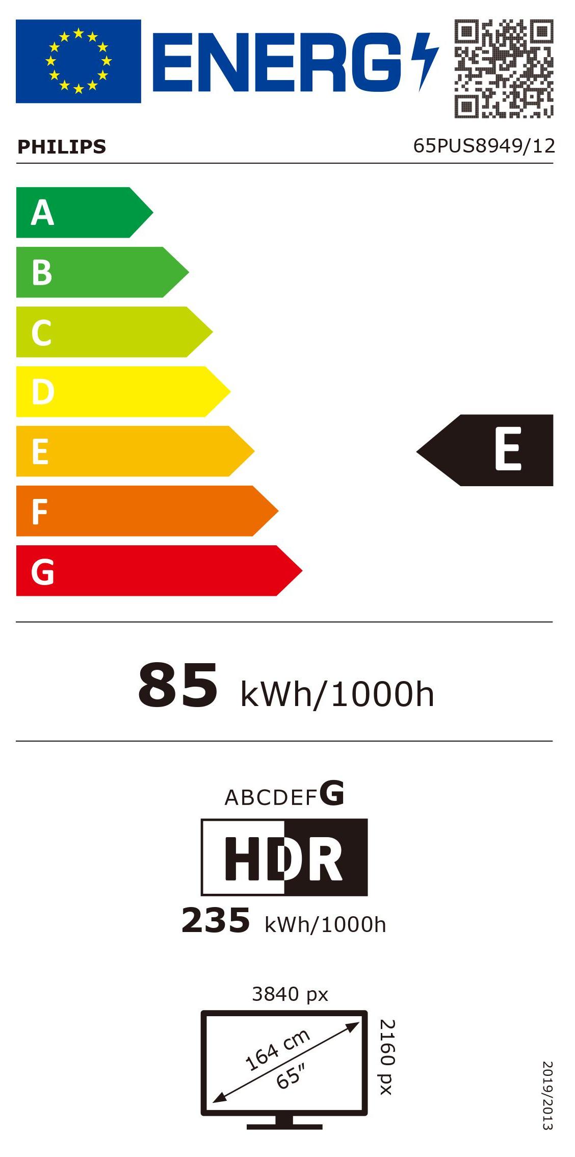 Philips 65PUS8949/12 Fernseher 165,1 cm (65") 4K Ultra HD Smart-TV WLAN Anthrazit, Grau