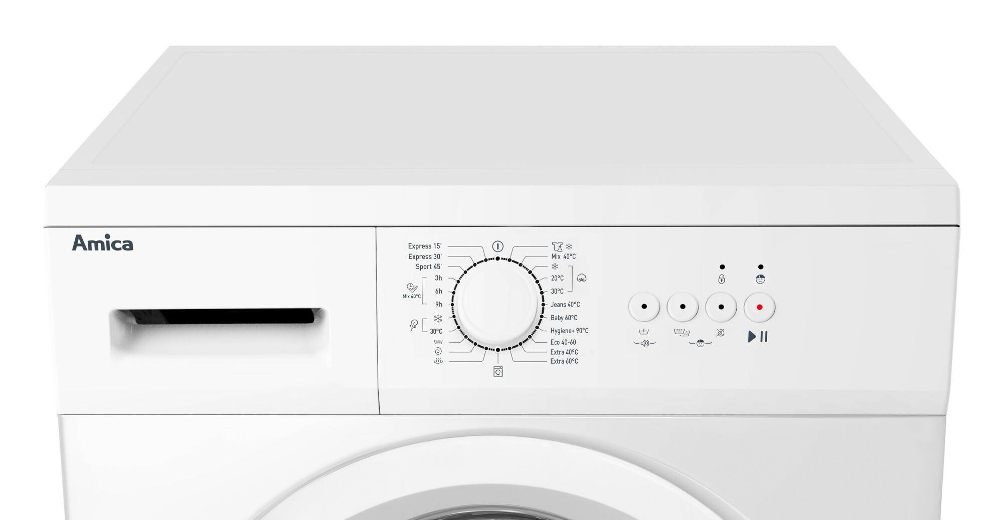 AMICA WA 461 020 Waschmaschine (Frontlader, 6 kg, D, 1.000 U/Min)