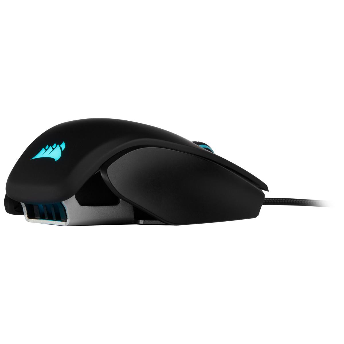 Corsair M65 RGB ELITE schwarz Gaming-Maus (Backlit RGB LED / 8 Tasten / kabelgebunden / USB / 18.000 DPI / optisch)