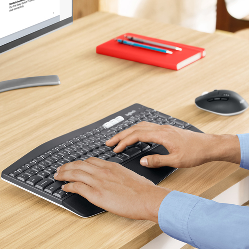 Logitech MK850 Performance Tastatur Maus enthalten RF Wireless + Bluetooth QWERTZ Deutsch Schwarz