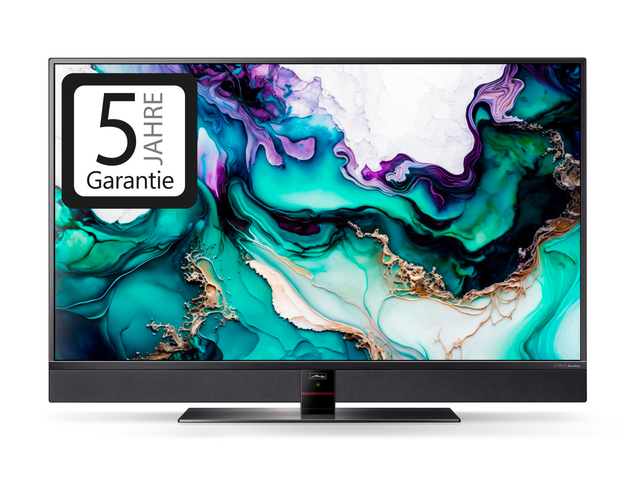 Metz Cubus blackline 43TY77 43 Zoll (108cm) 4K UHD LED Smart TV Dolby Digital Plus Aufnahmefunktion
