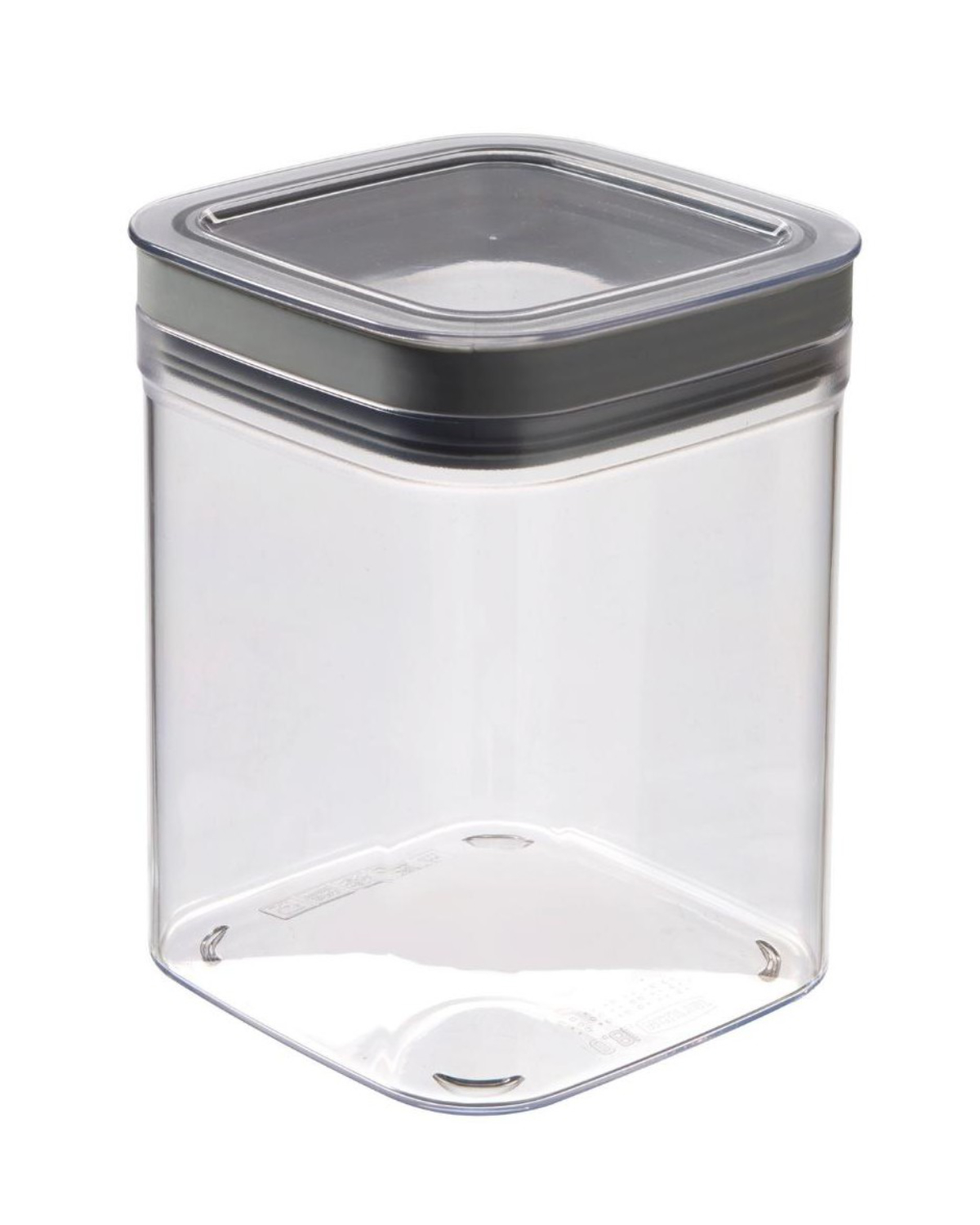 Curver DRY CUBE Vorratsdose Vorratsbehälter mit Deckel 1,3 L transparent grau