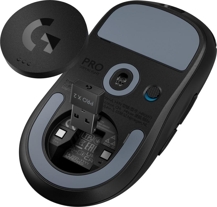Logitech PRO X Superlight 2 Kabellose Gaming-Maus, Schwarz Gaming-Maus