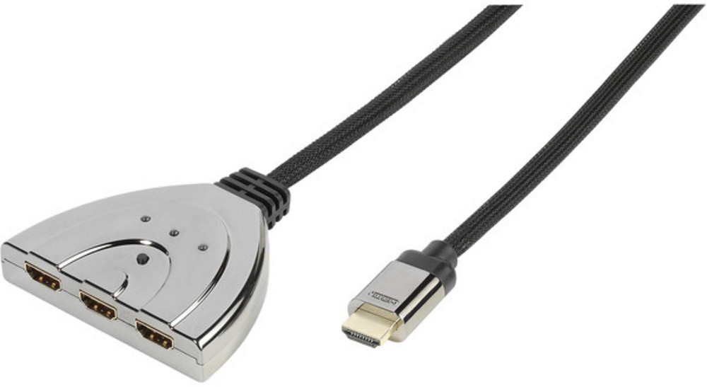  VIVANCO Automatischer HDMI 3>1 Umschalter, 0,8m, 47/80 02