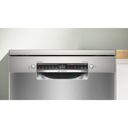 BOSCH SMS4EVI08E Stand-Geschirrspüler 60 cm (B, freistehend, Besteckschublade, 14 Maßgedecke, 44 dB, AquaStop, Home Connect, WLAN)