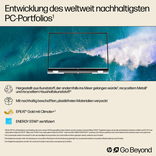 HP ENVY x360 16-ac0655ng Intel Core Ultra 5 125U Hybrid (2-in-1) 40,6 cm (16") Touchscreen 2K 16 GB LPDDR5-SDRAM 1 TB SSD Wi-Fi 7 (802.11be) Windows 11 Home AI PC Silber HP ENVY x360 16-ac0655ng Intel Core Ultra 5 125U Hybrid (2-in-1) 40,6 cm (16") Touchscreen 2K 16 GB LPDDR5-SDRAM 1 TB SSD Wi-Fi 7 (802.11be) Windows 11 Home AI PC Silber