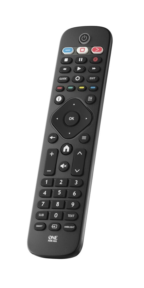 ONE FOR ALL URC4913 Philips 2.0 Fernbedienung (Streaming App Shortcut Key)