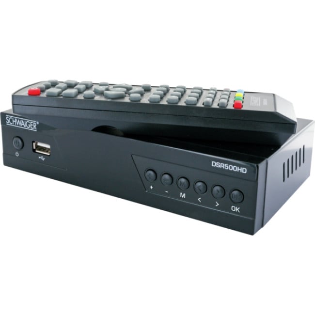  Schwaiger DSR500HD Full HD SAT-Receiver (vorprogrammiert Plug and Play für Astra und Türksat)