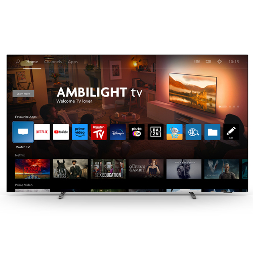 Philips 48OLED759 4K Ambilight OLED TV (48 Zoll (121 cm), 4K UHD, HDR, Smart TV, Sprachsteuerung (Alexa), Ambilight, Dolby Atmos, 120 Hz, TITAN OS)
