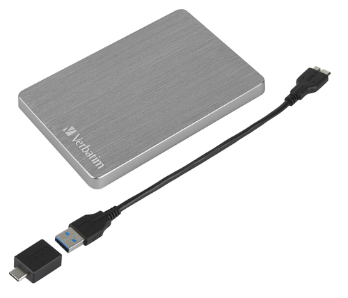 Verbatim Store 'n' Go ALU Slim Portable Festplatte 1 TB Spacegrau