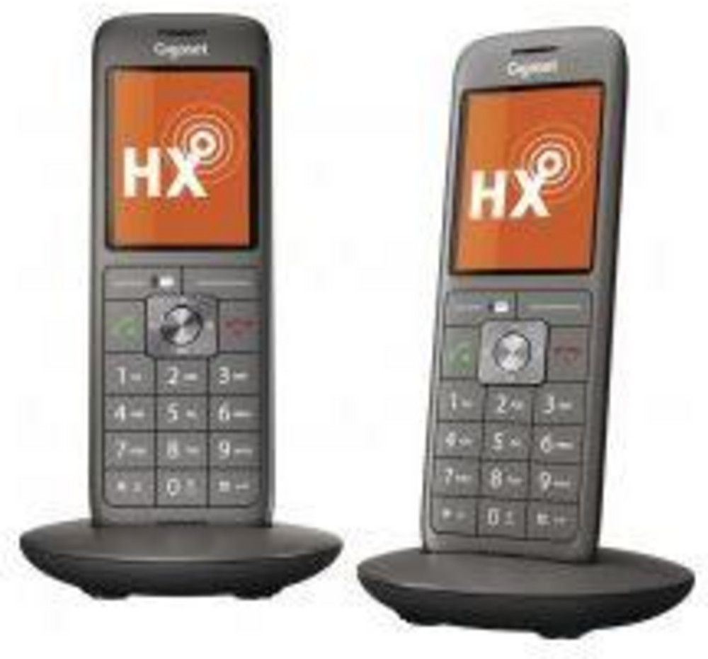  GIGASET CL660HX Duo schwarz Schnurloses-Telefon (Freisprechen, bis zu 400 Telefonbucheinträge, Babyphone-Funktion)